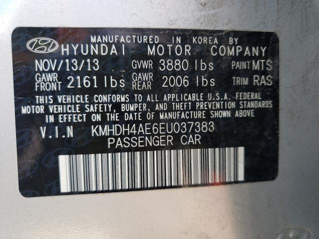 Photo 9 VIN: KMHDH4AE6EU037383 - HYUNDAI ELANTRA SE 