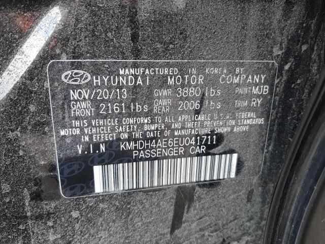 Photo 9 VIN: KMHDH4AE6EU041711 - HYUNDAI ELANTRA SE 