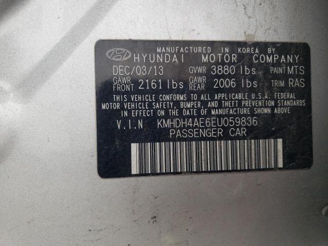 Photo 11 VIN: KMHDH4AE6EU059836 - HYUNDAI ELANTRA SE 