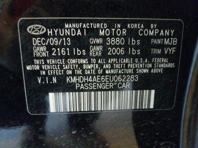 Photo 9 VIN: KMHDH4AE6EU062283 - HYUNDAI ELANTRA SE 