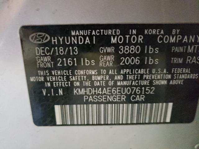 Photo 9 VIN: KMHDH4AE6EU076152 - HYUNDAI ELANTRA 