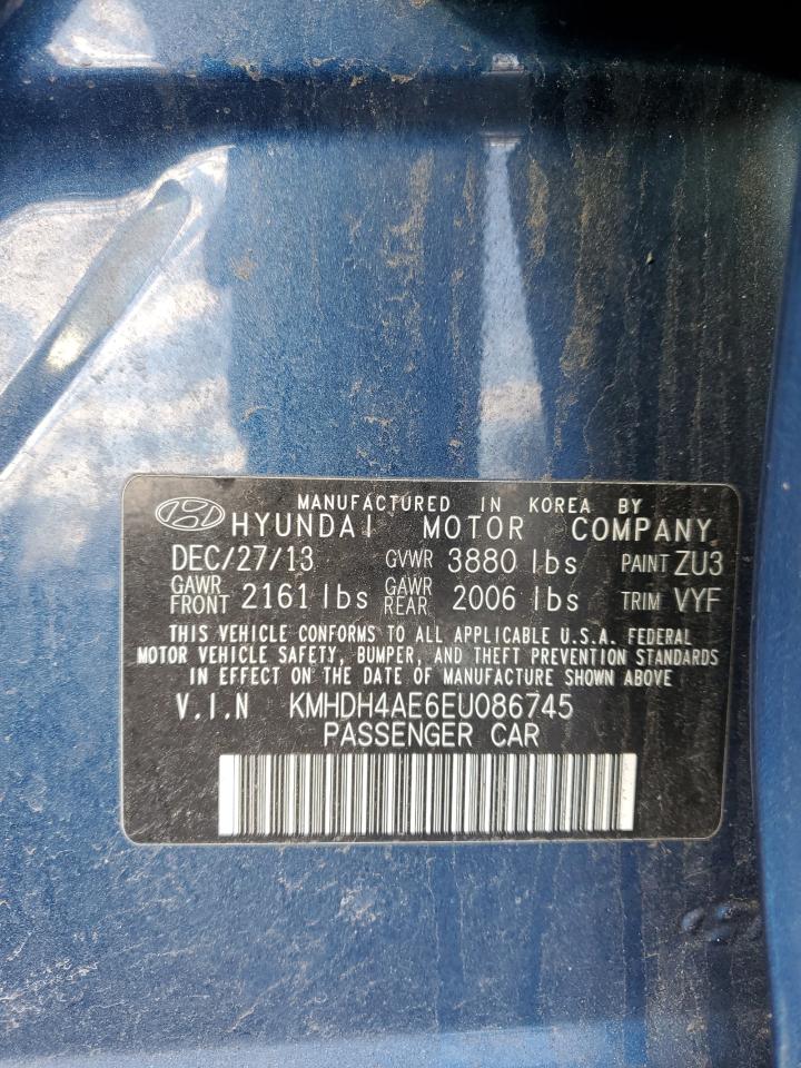 Photo 11 VIN: KMHDH4AE6EU086745 - HYUNDAI ELANTRA 