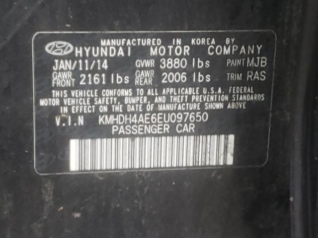 Photo 9 VIN: KMHDH4AE6EU097650 - HYUNDAI ELANTRA SE 