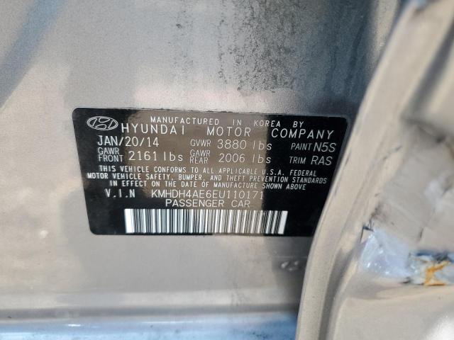 Photo 9 VIN: KMHDH4AE6EU110171 - HYUNDAI ELANTRA SE 