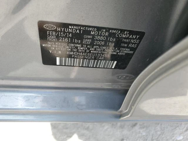 Photo 11 VIN: KMHDH4AE6EU133465 - HYUNDAI ELANTRA SE 