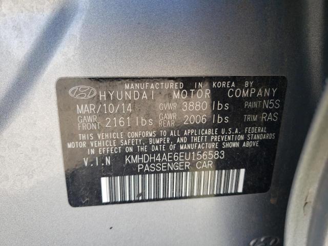 Photo 9 VIN: KMHDH4AE6EU156583 - HYUNDAI ELANTRA SE 