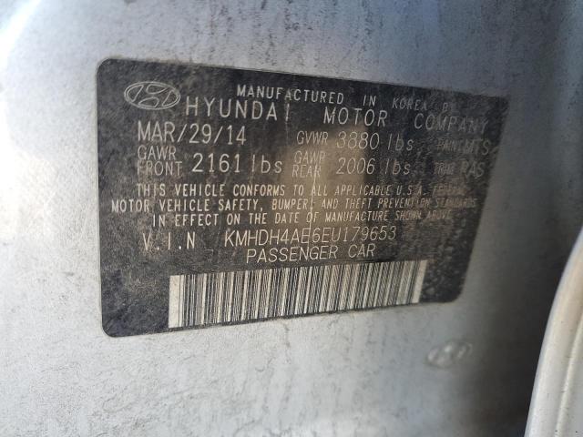 Photo 12 VIN: KMHDH4AE6EU179653 - HYUNDAI ELANTRA 