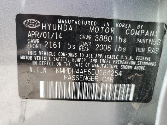 Photo 11 VIN: KMHDH4AE6EU184254 - HYUNDAI ELANTRA 