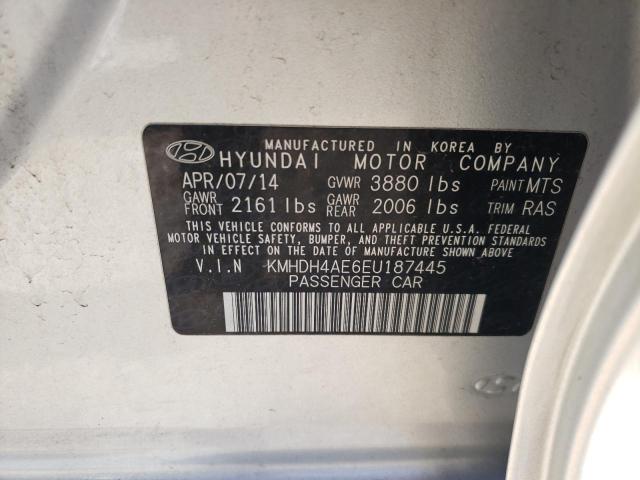 Photo 9 VIN: KMHDH4AE6EU187445 - HYUNDAI ELANTRA SE 