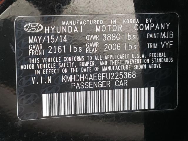 Photo 9 VIN: KMHDH4AE6FU225368 - HYUNDAI ELANTRA SE 