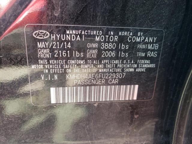 Photo 9 VIN: KMHDH4AE6FU229307 - HYUNDAI ELANTRA SE 