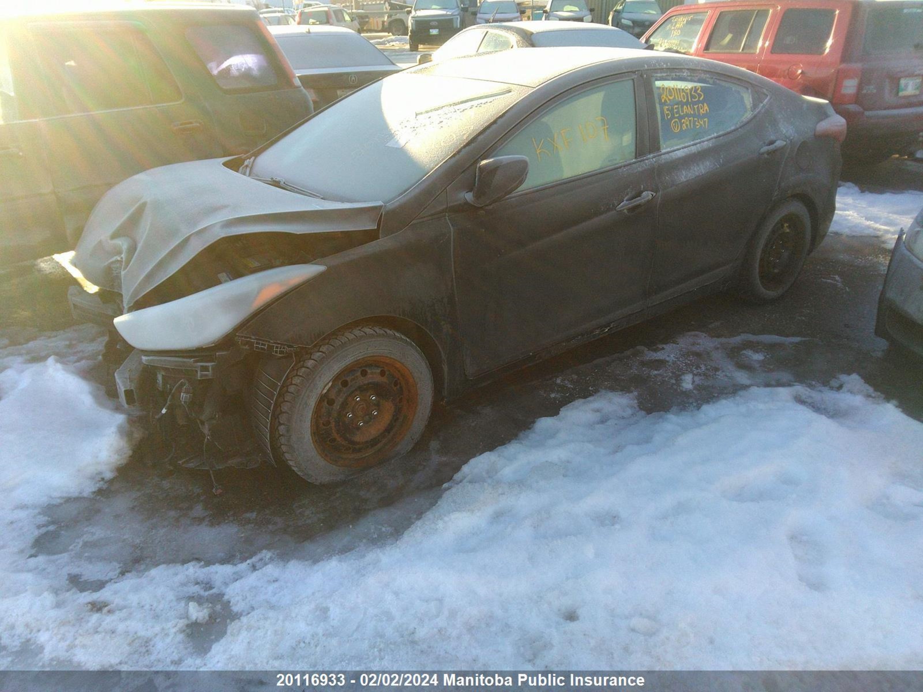 Photo 1 VIN: KMHDH4AE6FU297347 - HYUNDAI ELANTRA 