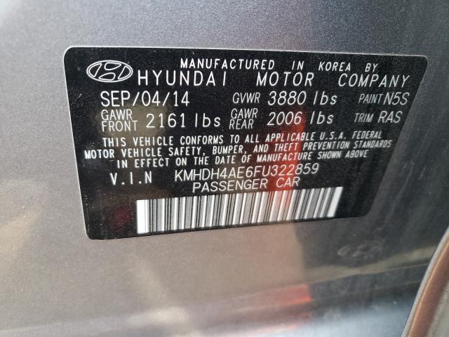 Photo 9 VIN: KMHDH4AE6FU322859 - HYUNDAI ELANTRA SE 