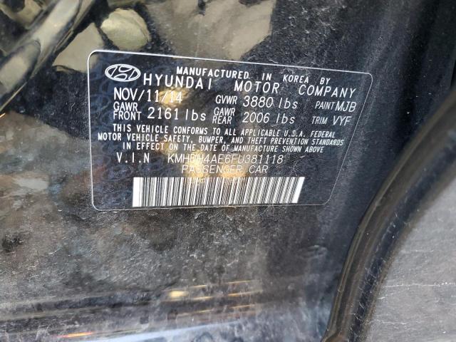 Photo 12 VIN: KMHDH4AE6FU381118 - HYUNDAI ELANTRA 