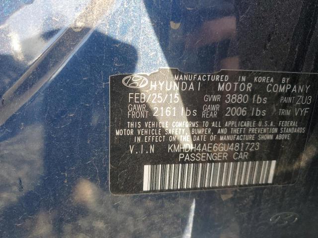 Photo 12 VIN: KMHDH4AE6GU481723 - HYUNDAI ELANTRA SE 