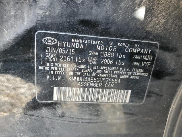 Photo 11 VIN: KMHDH4AE6GU575584 - HYUNDAI ELANTRA 