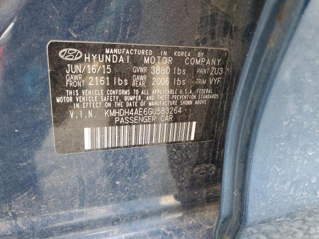 Photo 11 VIN: KMHDH4AE6GU583264 - HYUNDAI ELANTRA 