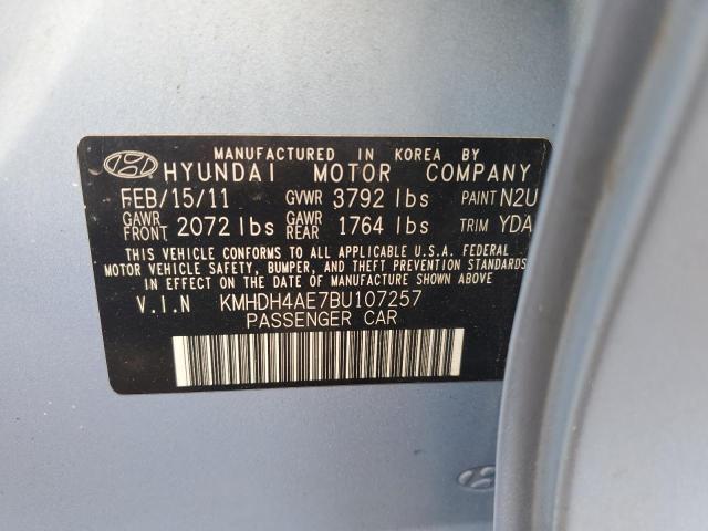 Photo 11 VIN: KMHDH4AE7BU107257 - HYUNDAI ELANTRA 