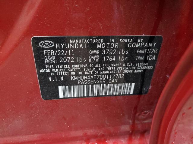 Photo 11 VIN: KMHDH4AE7BU112782 - HYUNDAI ELANTRA GL 