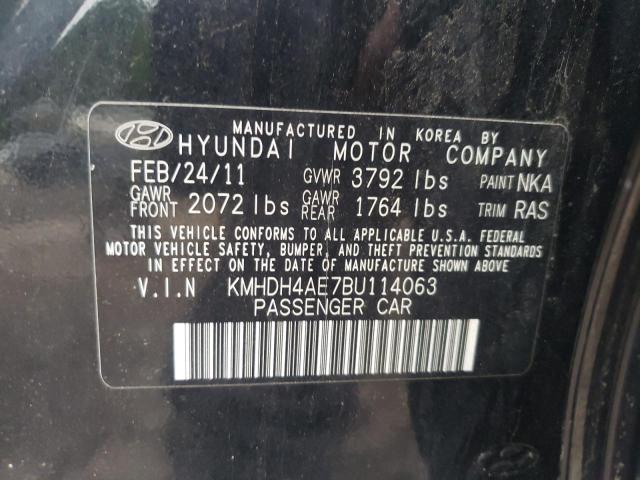 Photo 11 VIN: KMHDH4AE7BU114063 - HYUNDAI ELANTRA 