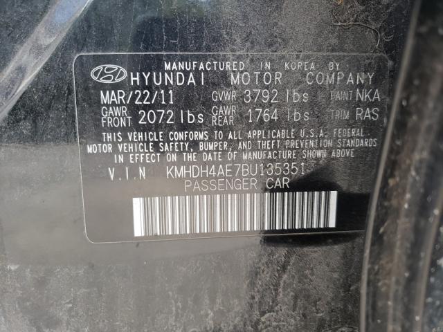 Photo 9 VIN: KMHDH4AE7BU135351 - HYUNDAI ELANTRA 