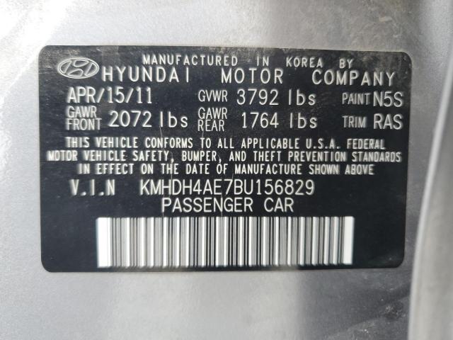 Photo 12 VIN: KMHDH4AE7BU156829 - HYUNDAI ELANTRA 