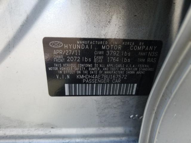 Photo 9 VIN: KMHDH4AE7BU167572 - HYUNDAI ELANTRA GL 