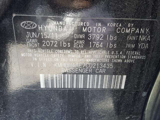 Photo 9 VIN: KMHDH4AE7CU213435 - HYUNDAI ELANTRA GL 