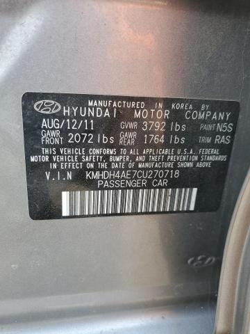 Photo 9 VIN: KMHDH4AE7CU270718 - HYUNDAI ELANTRA GL 