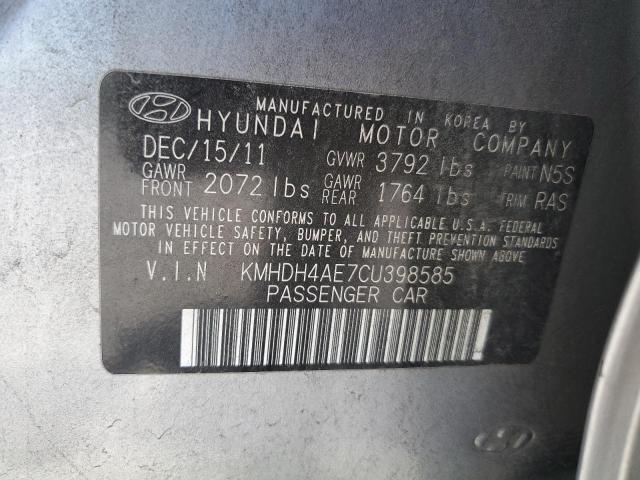 Photo 11 VIN: KMHDH4AE7CU398585 - HYUNDAI ELANTRA 