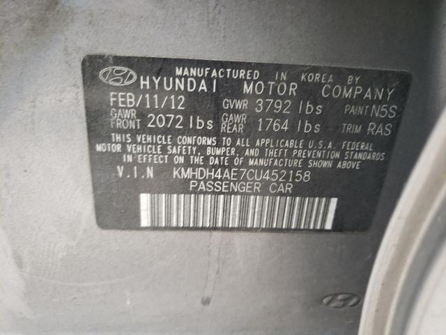 Photo 9 VIN: KMHDH4AE7CU452158 - HYUNDAI ELANTRA GL 