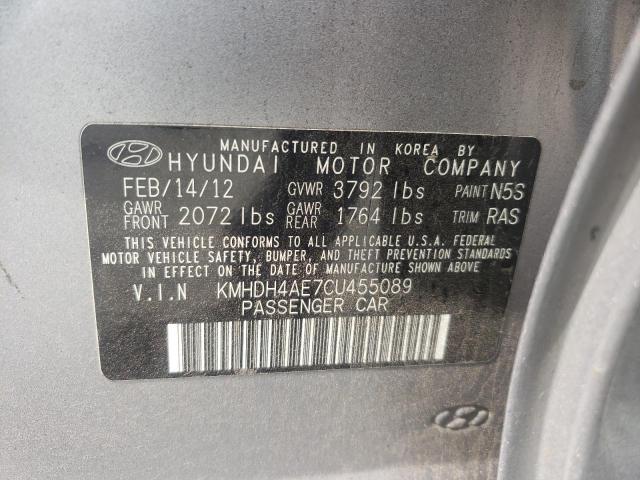 Photo 9 VIN: KMHDH4AE7CU455089 - HYUNDAI ELANTRA GL 