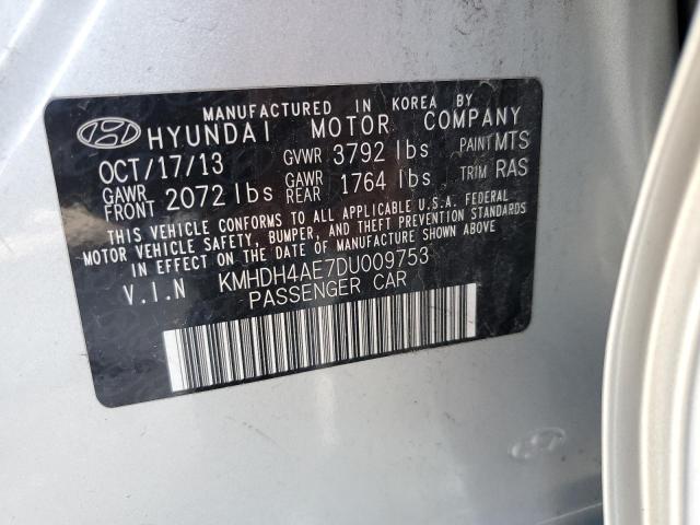 Photo 11 VIN: KMHDH4AE7DU009753 - HYUNDAI ELANTRA GL 