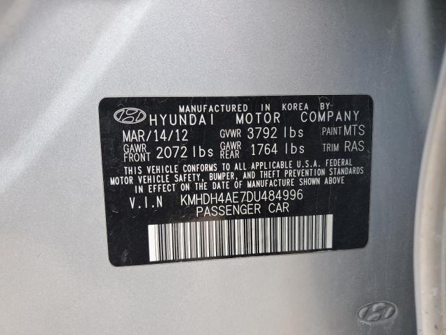 Photo 11 VIN: KMHDH4AE7DU484996 - HYUNDAI ELANTRA GL 