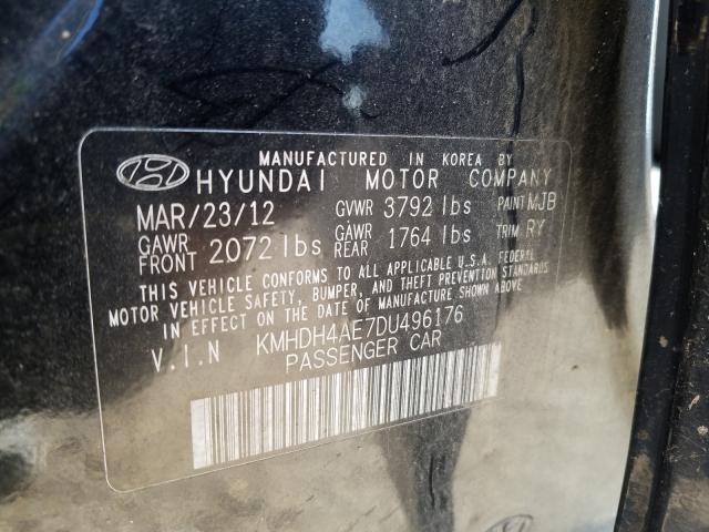 Photo 9 VIN: KMHDH4AE7DU496176 - HYUNDAI ELANTRA GL 