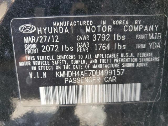 Photo 11 VIN: KMHDH4AE7DU499157 - HYUNDAI ELANTRA 