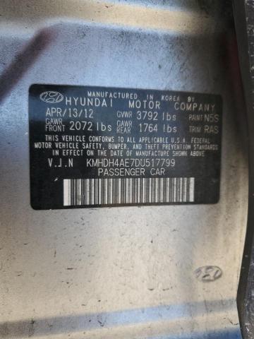 Photo 11 VIN: KMHDH4AE7DU517799 - HYUNDAI ELANTRA 