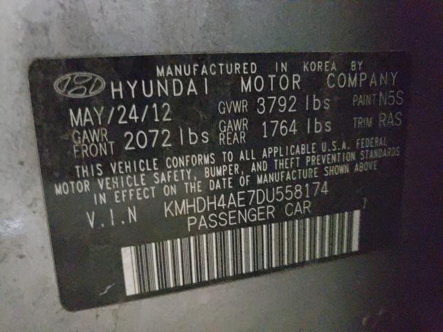 Photo 9 VIN: KMHDH4AE7DU558174 - HYUNDAI ELANTRA 