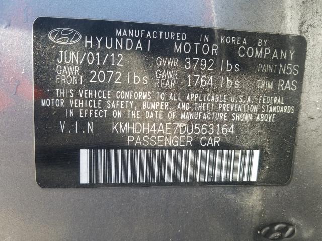 Photo 9 VIN: KMHDH4AE7DU563164 - HYUNDAI ELANTRA GL 