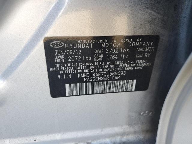 Photo 11 VIN: KMHDH4AE7DU569093 - HYUNDAI ELANTRA GL 