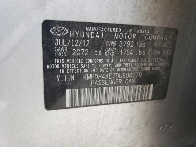 Photo 11 VIN: KMHDH4AE7DU604179 - HYUNDAI ELANTRA GL 