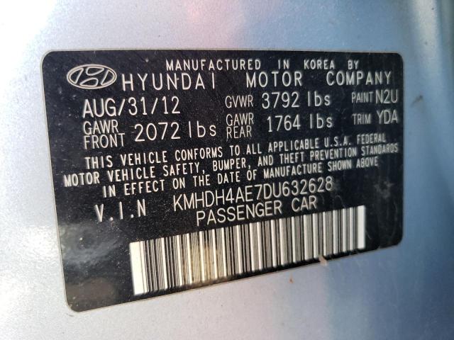 Photo 11 VIN: KMHDH4AE7DU632628 - HYUNDAI ELANTRA 