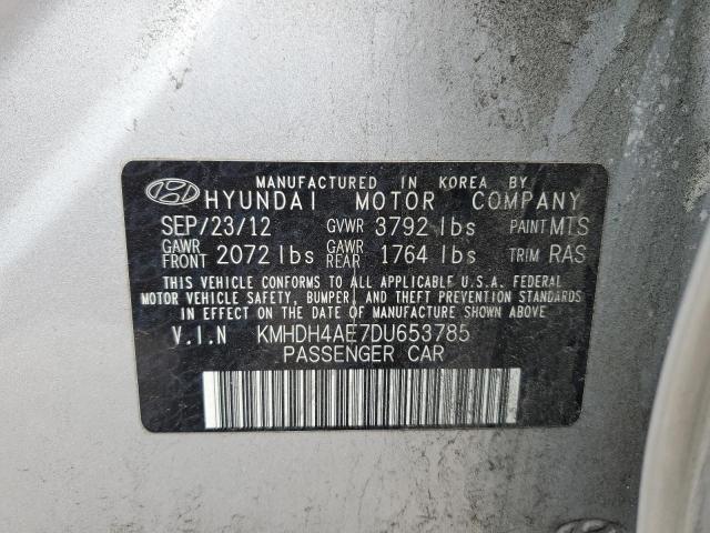 Photo 12 VIN: KMHDH4AE7DU653785 - HYUNDAI ELANTRA 