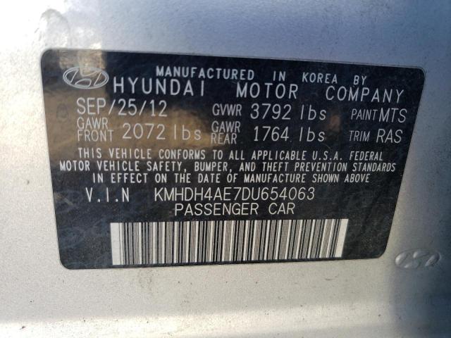 Photo 11 VIN: KMHDH4AE7DU654063 - HYUNDAI ELANTRA GL 