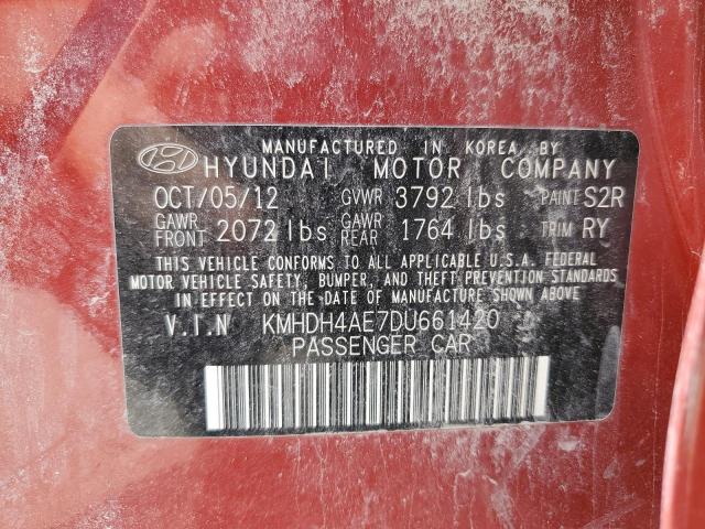 Photo 11 VIN: KMHDH4AE7DU661420 - HYUNDAI ELANTRA 