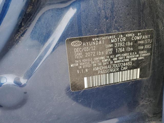 Photo 11 VIN: KMHDH4AE7DU724483 - HYUNDAI ELANTRA GL 