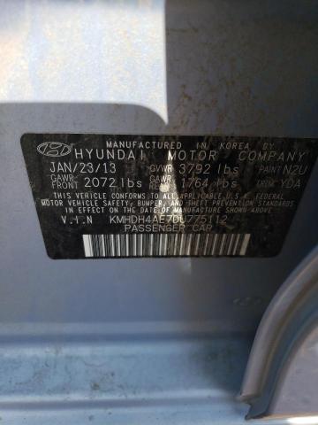 Photo 12 VIN: KMHDH4AE7DU775112 - HYUNDAI ELANTRA 