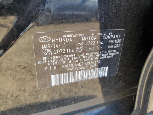 Photo 11 VIN: KMHDH4AE7DU822154 - HYUNDAI ELANTRA GL 