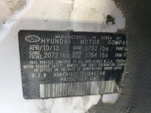 Photo 11 VIN: KMHDH4AE7DU846244 - HYUNDAI ELANTRA GL 