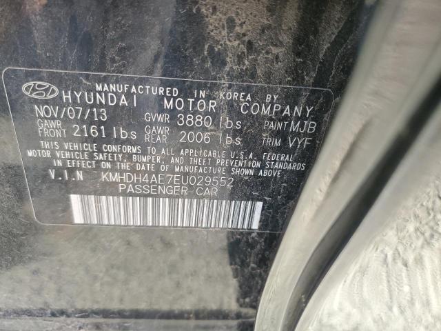 Photo 9 VIN: KMHDH4AE7EU029552 - HYUNDAI ELANTRA SE 